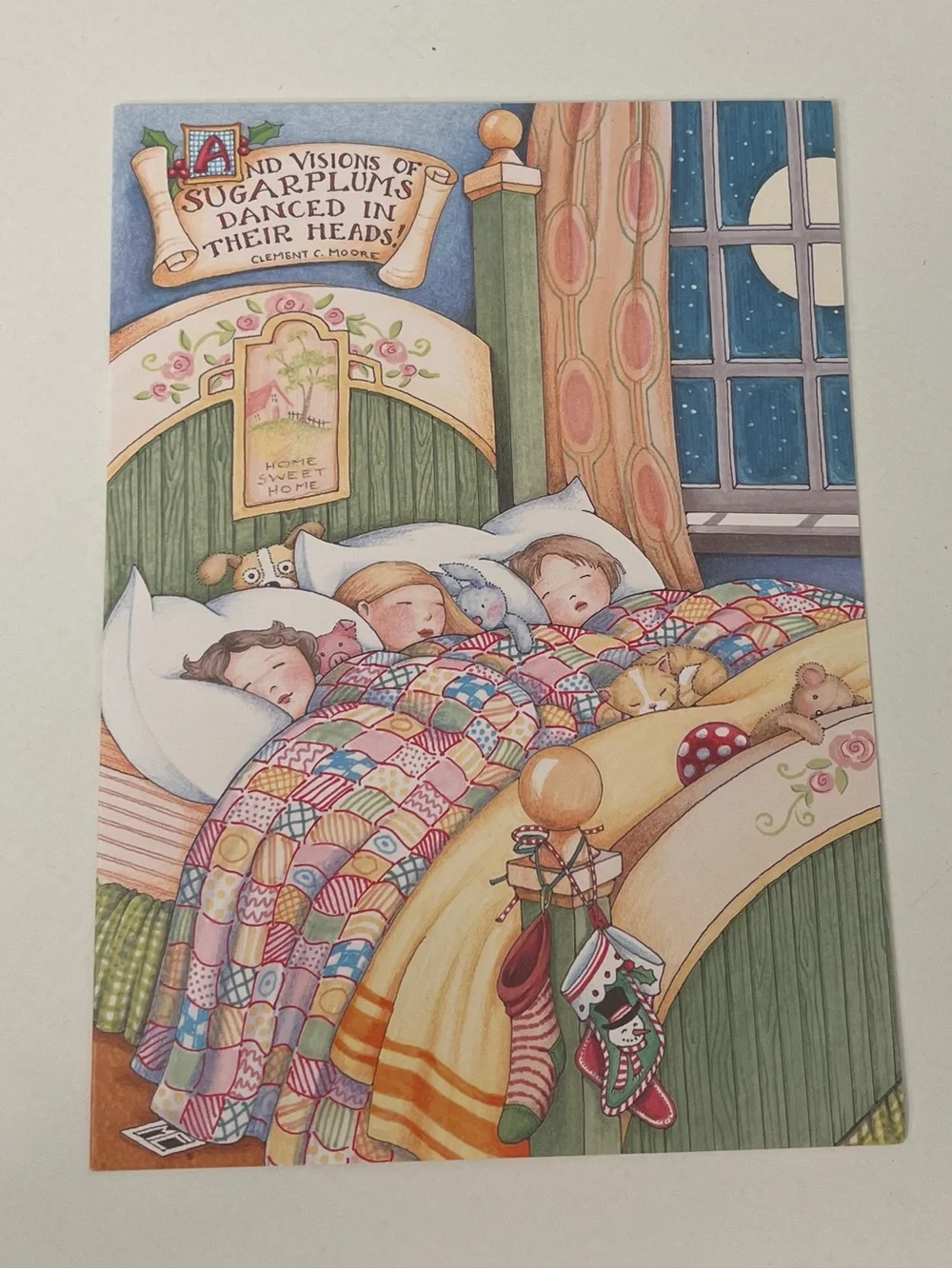 Mary Engelbreit Comforter Christmas Cards/Envelopes Set of 8 NEW